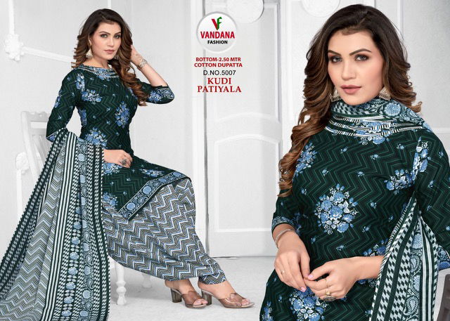 Vandana Kudi Patiyala 5 Casual Wear Heavy Wholesale Dress Material Collection